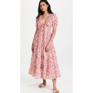 Banjanan Norma Maxi Dress in Mini Bloom Rose Medium Womens Long